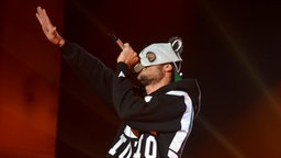 Rapper Cro bei der Gala zum Deutschen Radiopreis 2013. © NDR Foto: fotografirma