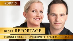 Yvonne Fricke und Toni Schmitt von 105'5 Spreeradio Yvonne Fricke und Toni Schmitt von 105'5 Spreeradio © Stefan Maria Rother / 105'5 Spreeradio Foto: Stefan Maria Rother