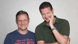 Stefan Schwabeneder und Stefan Kreutzer von BAYERN 3 © 2015 Bayerischer Rundfunk Foto: Markus Konvalin