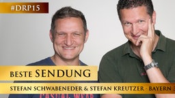 Stefan Schwabeneder und Stefan Kreutzer von BAYERN 3 © 2015 Bayerischer Rundfunk Foto: Markus Konvalin