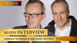 Adrian Winkler und Michael Kohtes von Kulturradio WDR 3 Adrian Winkler und Michael Kohtes von Kulturradio WDR 3 © WDR/Annika Fußwinkel/Simin Kianmehr Foto: Annika Fußwinkel/Simin Kianmehr