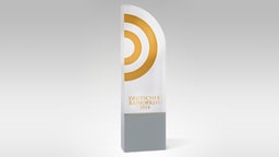 Trophäe für die Gewinner des Deutschen Radiopreises 2014 © Deutscher Radiopreos 