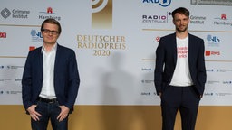 Christian Bollert und Gregor Schenk, nominiert in der Kategorie "Bester Podcast" 2020 © Deutscher Radiopreis / Benjamin Hüllenkremer Foto: Benjamin Hüllenkremer