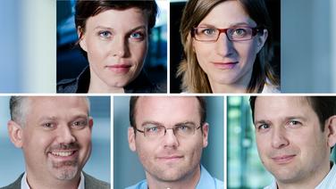 Das NDR-Info Autorenteam Christoph Heinzle, Lena Gürtler, Jürgen Webermann, Mareike Fuchs und Peter Hornung - nominiert in der Kategorie "Beste Reportage" (Montage) Das NDR-Info Autorenteam Christoph Heinzle, Lena Gürtler, Jürgen Webermann, Mareike Fuchs und Peter Hornung - nominiert in der Kategorie "Beste Reportage" (Montage) © NDR Info