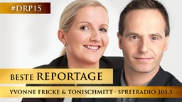 Yvonne Fricke und Toni Schmitt von 105'5 Spreeradio © Stefan Maria Rother / 105'5 Spreeradio Foto: Stefan Maria Rother