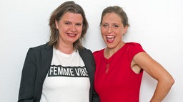 Alina Faltermayr und Britta Steffenhagen von radioeins (rbb) © Thomas Ecke Foto: Thomas Ecke