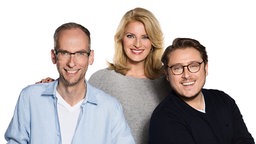 John Ment, Birgit Hahn und André Kuhnert von Radio Hamburg. © Radio Hamburg 