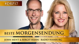 John Ment, Birgit Hahn und André Kuhnert von Radio Hamburg. © Radio Hamburg 