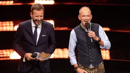 Johannes Ott und Mike Thiel gewinnen den Deutschen Radiopreis 2019 für die beste Programmaktion. © Deutscher Radiopreis / Philipp Szyza Foto: Philipp Szyza