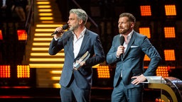 Jens Hardeland und Andreas Kuhlage gewinnen den Deutschen Radiopreis für die beste Morgensendung 2019. © Deutscher Radiopreis / Benjamin Hüllenkremer Foto: Benjamin Hüllenkremer