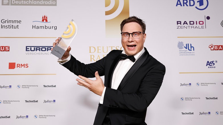 Gewinner in der Kategorie "Beste Programmaktion": Florian Federiconi von TOGGO Radio Gewinner in der Kategorie "Beste Programmaktion": Florian Federiconi von TOGGO Radio © Deutscher Radiopreis / Morris Mac Matzen Foto: Morris Mac Matzen