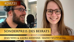 Sonderpreis des Beirats: Jens Voss und Laura Mertens von Radio Wuppertal © Radio Wuppertal 