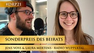 Sonderpreis des Beirats: Jens Voss und Laura Mertens von Radio Wuppertal © Radio Wuppertal 
