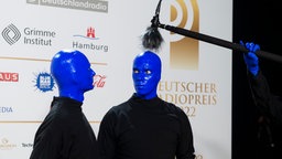 Die Blue Man Group beim deutschen Radiopreis 2022. © Deutscher Radiopreis / Benjamin Hüllenkremer Foto: Benjamin Hüllenkremer