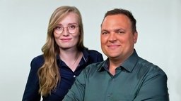 Anna-Lou Beckmann und Michael Klingemann von NDR 1 Radio MV. © Norddeutscher Rundfunk / Jan Baumgart Foto: Jan Baumgart