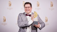 Gewinner in der Kategorie "Beste Comedy": Fabian Kapfer von bigFM © Deutscher Radiopreis / Morris Mac Matzen Foto: Morris Mac Matzen