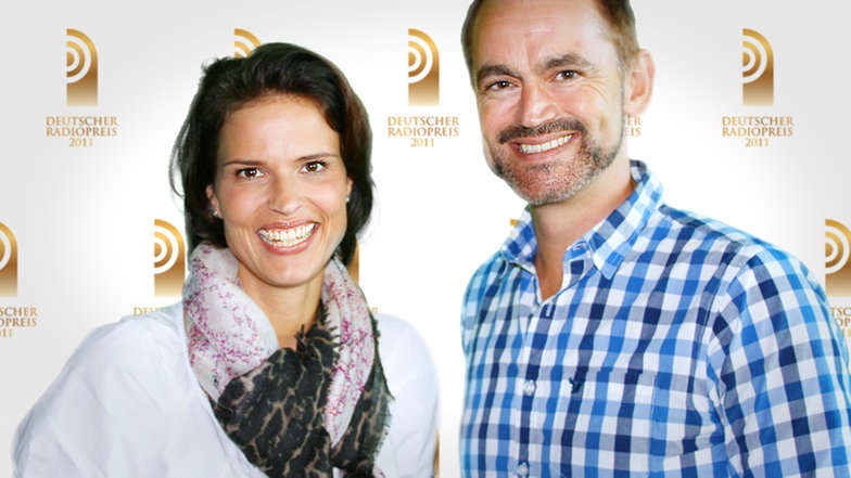 Sabine Beck und Thomas Mohr kommentieren die Gala zum Deutschen Radiopreis 2011 im Radio © NDR/Deutscher Radiopreis Foto: Jochen Moseberg