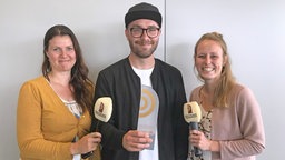 Mark Forster im Interview mit Birte Steuer vom NDR und Anika Flug von r.sh © Deutscher Radiopreis / Kay-Christian Säger Foto: Kay-Christian Säger