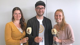 Mark Forster im Interview mit Birte Steuer vom NDR und Anika Flug von r.sh © Deutscher Radiopreis / Kay-Christian Säger Foto: Kay-Christian Säger