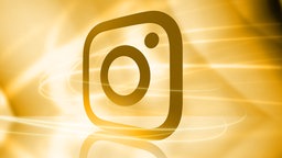 Das Logo von Instagram auf einem Screen. © Deutscher Radiopreis 