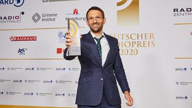 Gewinner in der Kategorie "Bestes Interview": Philipp May vom Deutschlandradio © Deutscher Radiopreis / Morris Mac Matzen Foto: Morris Mac Matzen