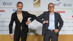 Michael Götschenberg und Holger Schmidt, nominiert in der Kategorie Bestes Nachrichten- und Informationsformat © Deutscher Radiopreis / Benjamin Hüllenkremer Foto: Benjamin Hüllenkremer