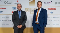 Jens Baumgart und Jochen Seegert, nominiert in der Kategorie Bestes Nachrichten- und Informationsformat © Deutscher Radiopreis / Benjamin Hüllenkremer Foto: Benjamin Hüllenkremer