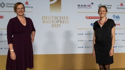 Ina Krauß und Christine Auerbach, nominiert in der Kategorie "Beste Sendung" 2020 © Deutscher Radiopreis / Benjamin Hüllenkremer Foto: Benjamin Hüllenkremer