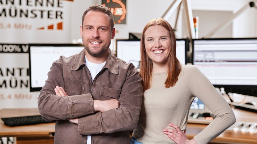 ANTENNE MÜNSTER – Tino Tiede und Malena Stöhler