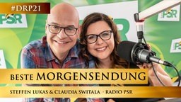Steffen Lukas und Claudia Switala von RADIO PSR © RADIO PSR / Eric Kemnitz Foto: Eric Kemnitz