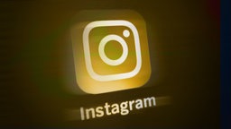 Das Logo von Instagram auf einem Screen. © Deutscher Radiopreis 